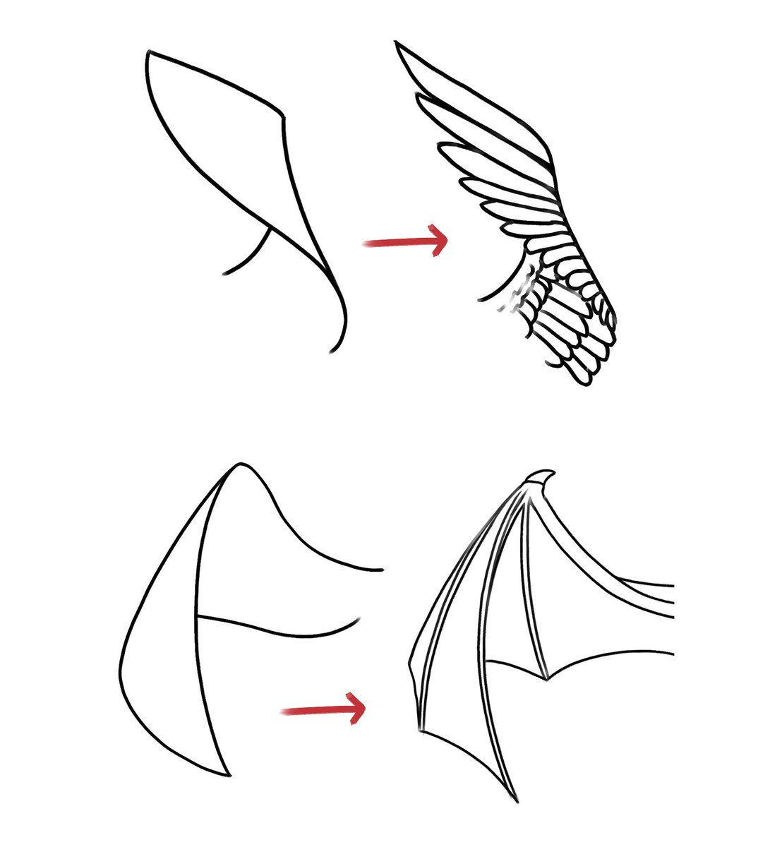 clipstudiopaint's tweet photo. What do bats, angels, and birds have in common? Well, the wings of course! Check out this tips entry by @Chevistey if you want to learn how to draw various types of wings!
https://t.co/k6LTpPQWHv https://t.co/ZkBdsPZBjP