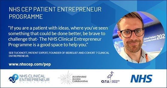 Health Innovation Wessex π (@hiwessex) on Twitter photo Are you creating a healthcare innovation from your experience as a patient or carer?
Are you interested developing skills and joining a network of innovators and entrepreneurs?
The <a href="/NHS_CEP/">NHS Clinical Entrepreneur Programme</a> is launching its Patient Entrepreneur Programme this November buff.ly/3QpF192 Are you creating a healthcare innovation from your experience as a patient or carer?
Are you interested developing skills and joining a network of innovators and entrepreneurs?
The <a href="/NHS_CEP/">NHS Clinical Entrepreneur Programme</a> is launching its Patient Entrepreneur Programme this November buff.ly/3QpF192