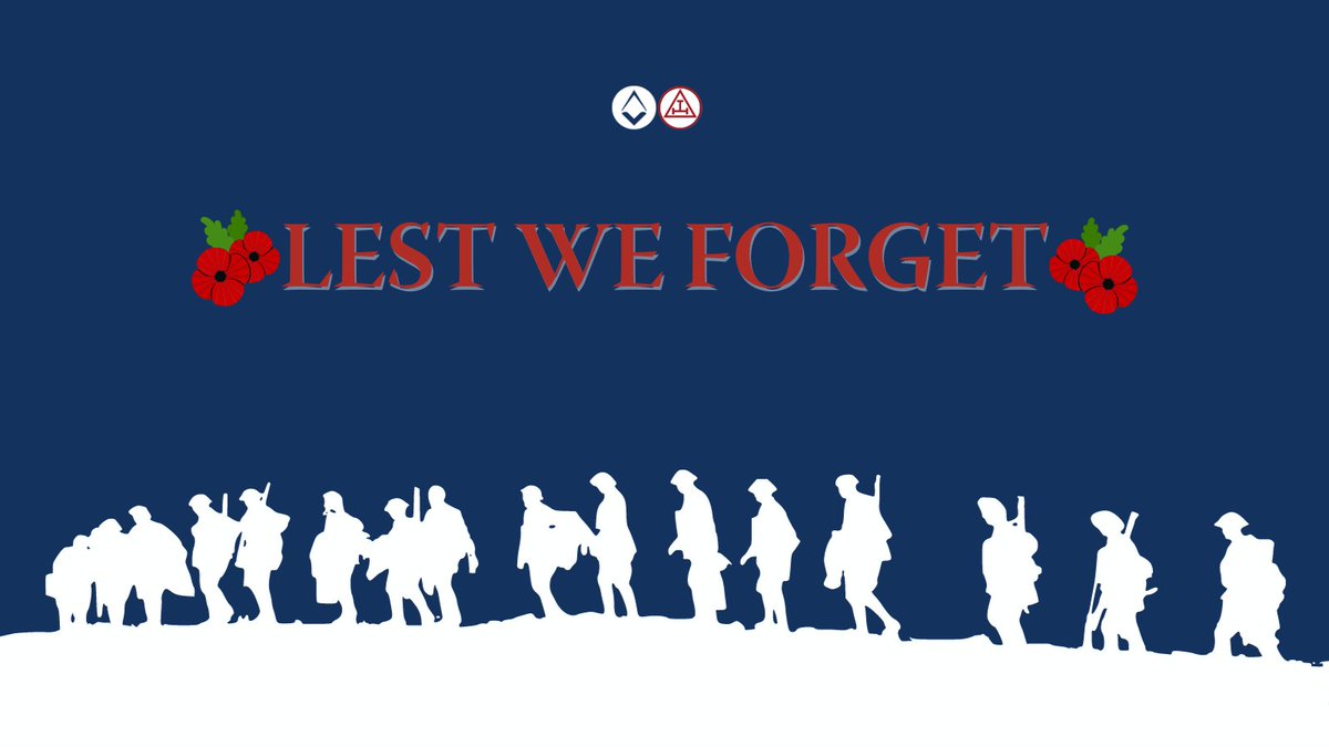 They shall grow not old, as we that are left grow old.

Age shall not weary them, nor the years condemn.

At the going down of the sun and in the morning

We will remember them 🌹

#Freemasons #ArmisticeDay #LestWeForget
