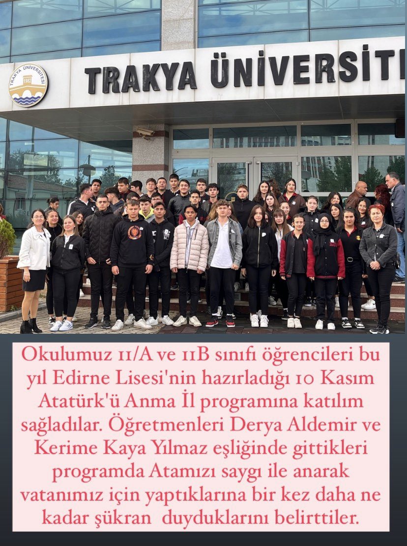 10 Kasım il programı <a href="/Edirne_MEM/">Edirne İl Millî Eğitim Müdürlüğü</a> <a href="/ismailerkaraman/">ismail erkaraman</a> <a href="/Dr_Onderarpaci/">Dr. Önder ARPACI</a>