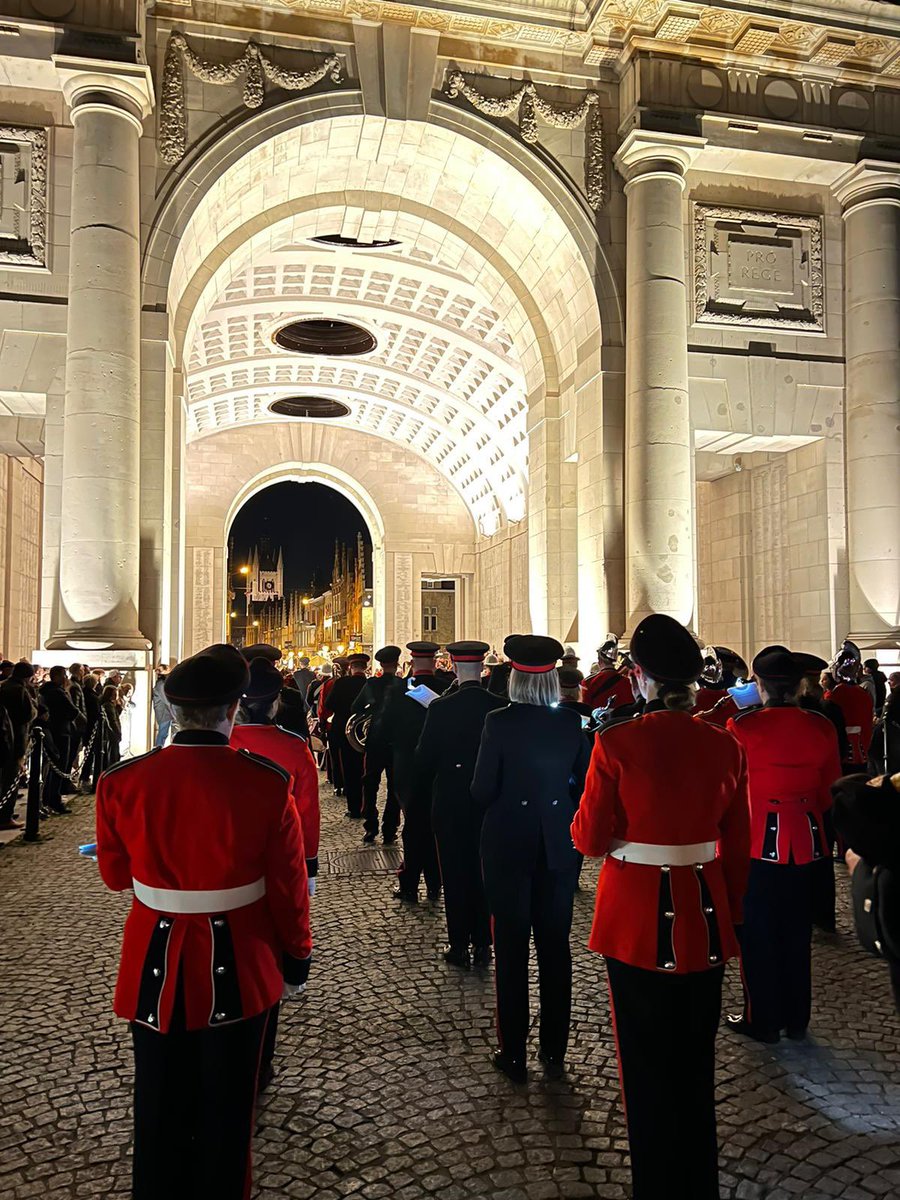 Wishing Miss Sanderson good luck today as she proudly plays at Last Post Ceremony at the Menin Gate in Belgium today. #LestWeForget