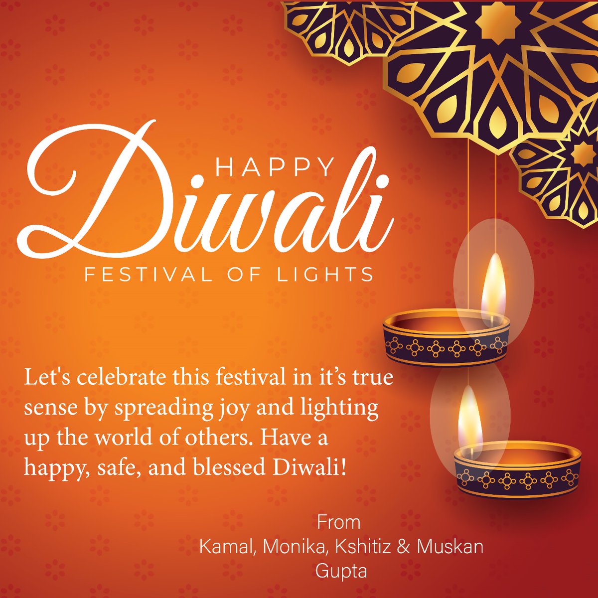 EngKamalGupta's tweet photo. Wishing you all a very happy Diwali 🎊 https://t.co/URbJjrLe0O