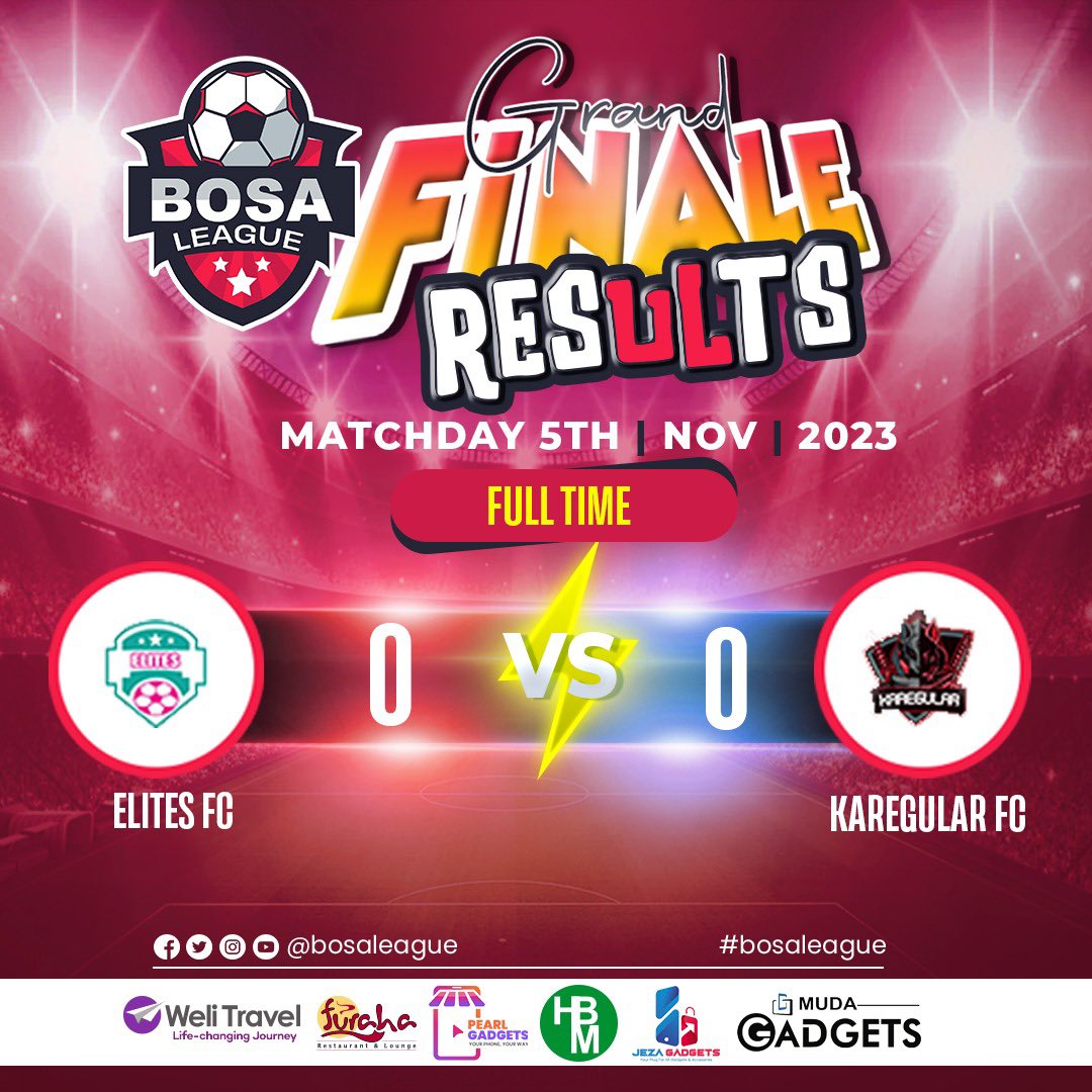 BosaLeague's tweet photo. A flair-filled encounter between #Al-Nasr and #SANKABA ended in a stalemate! The same was seen in #ELITES and #KAREGULARFC Matchday 1
@BosaLeague
#Season1 https://t.co/6Cqd39s7U3