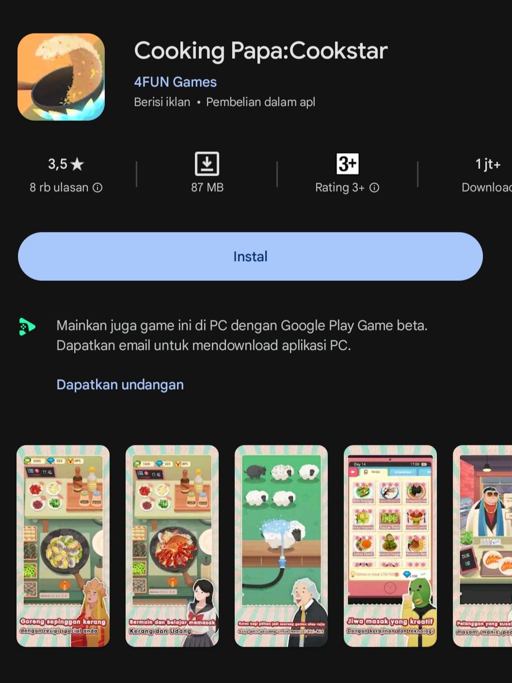 Cooking Papa: Restaurant Game – Apps on Google Play