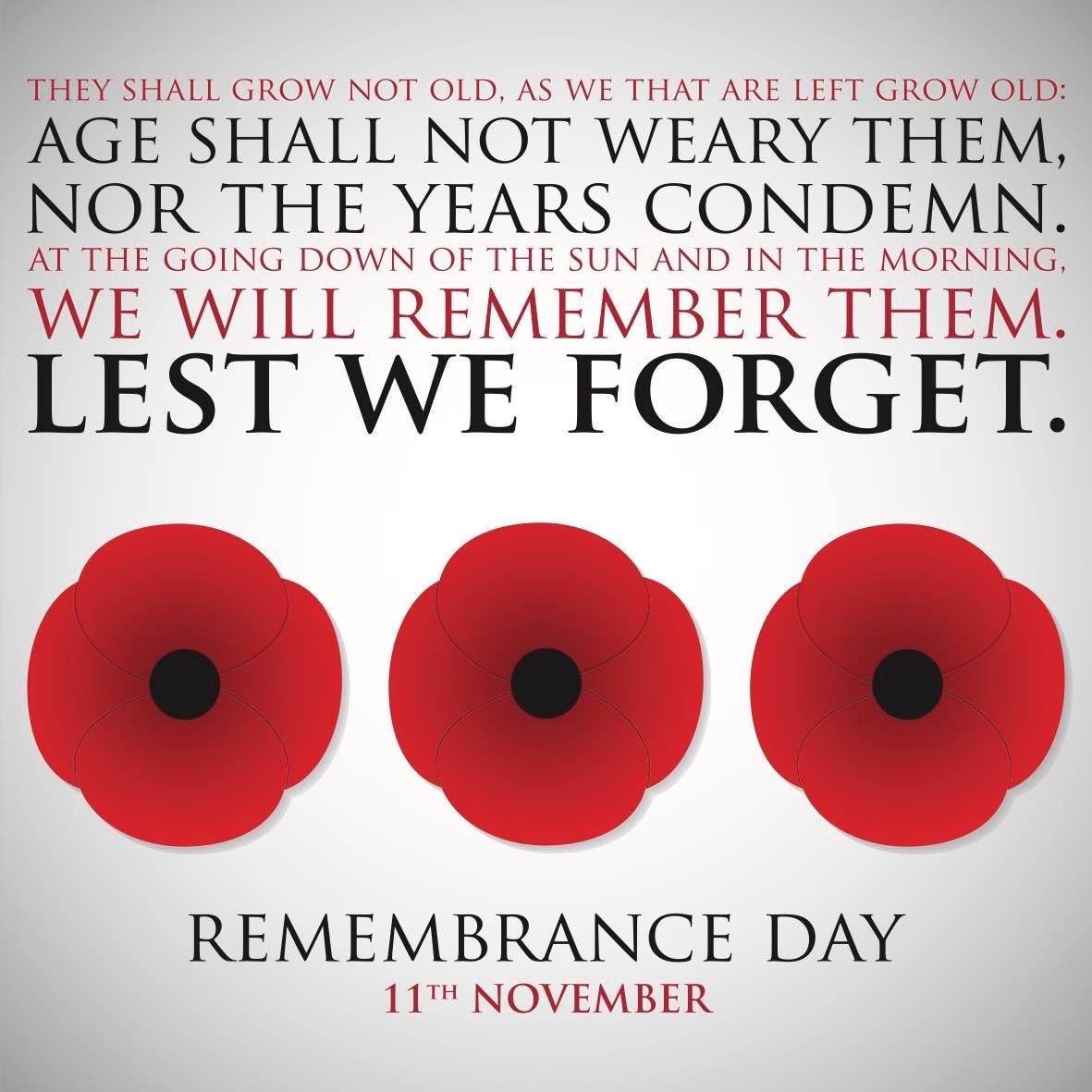 Lest We Forget!