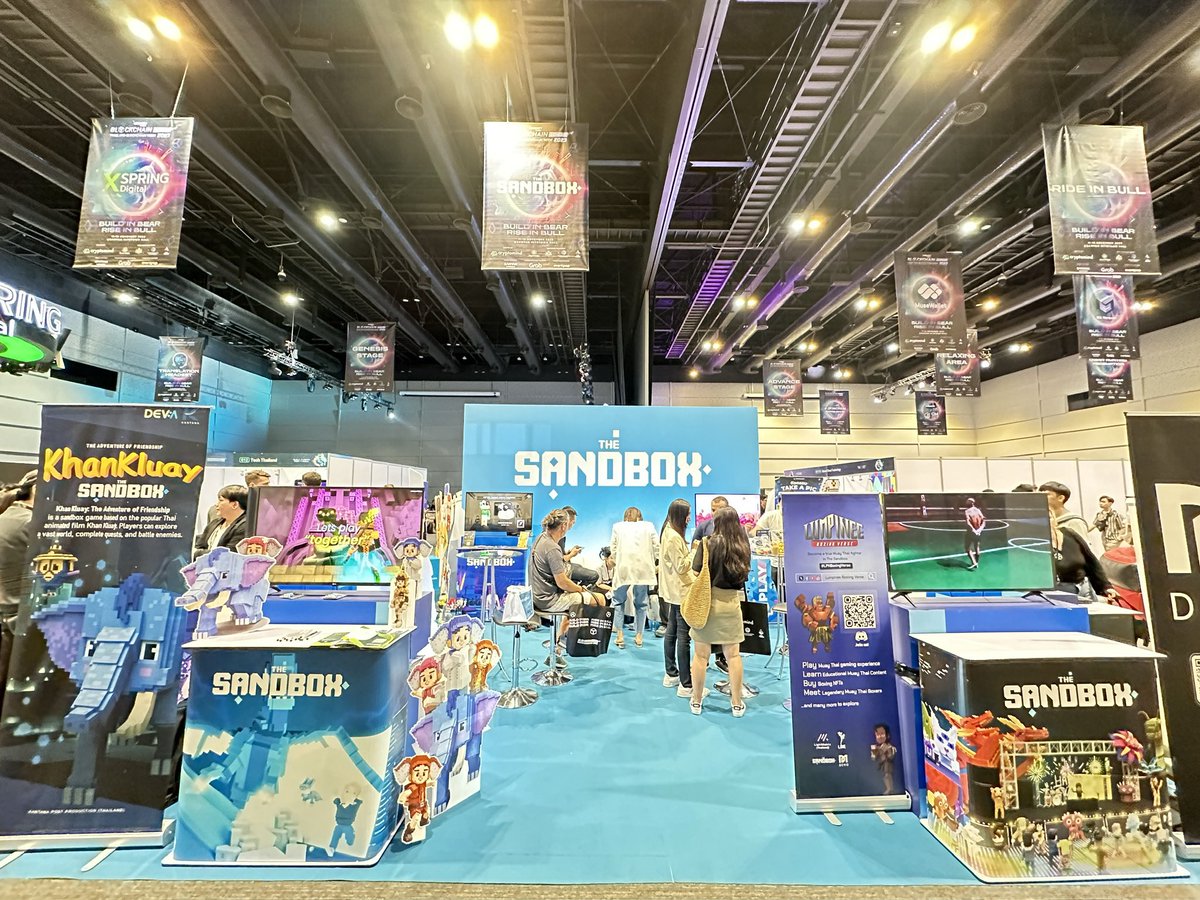 Kriskay's tweet photo. Join us @TheSandboxGame @TheSandboxThai at #ThailandBlockchainWeek2023 with @borgetsebastien @voxel_yohan @ArchopiaStudio @SaeKanyarat
Glad to meet #alwayslookinggood @NicolenguyenEth again here this year
Join the panel tomorrow 1300-1500 Bangkok Time
#Sandfam💙 https://t.co/aN6OQN2HHB