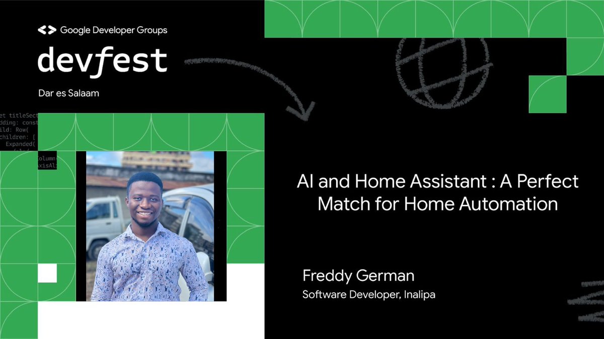 I am Ready to unveil the magic of #HomeAssistant and #AI in today's talk: 'AI and Home Assistant: A Perfect Match for Home Automation.' 🏡✨ 🌐 Dive into the smart home revolution with me! 🔥 #SmartHome #DevFestDar #DevFestDar2023 @home_assistant @GDGDarEsSalaam