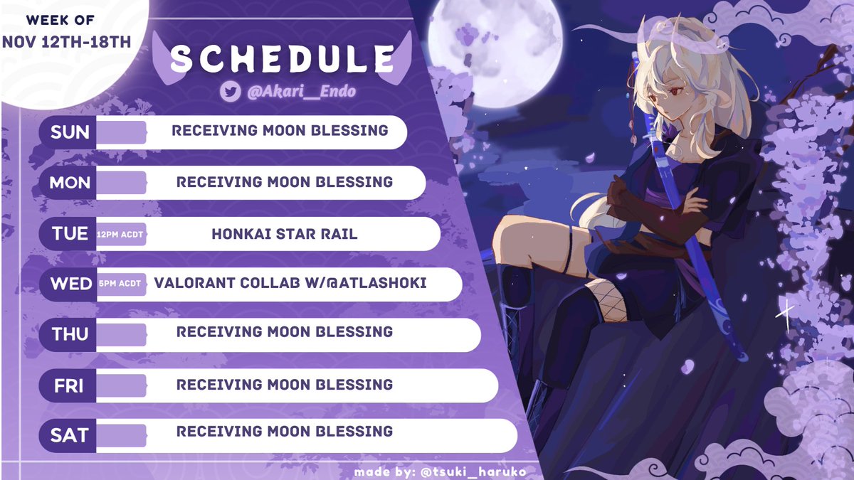 Akari__Endo's tweet photo. [SCHEDULE]
IM SLOWLY COMING BACK! PEEP MY FIRST SCHEDULE!!!

🎨: @/miintero https://t.co/eqaqWfX0BR
