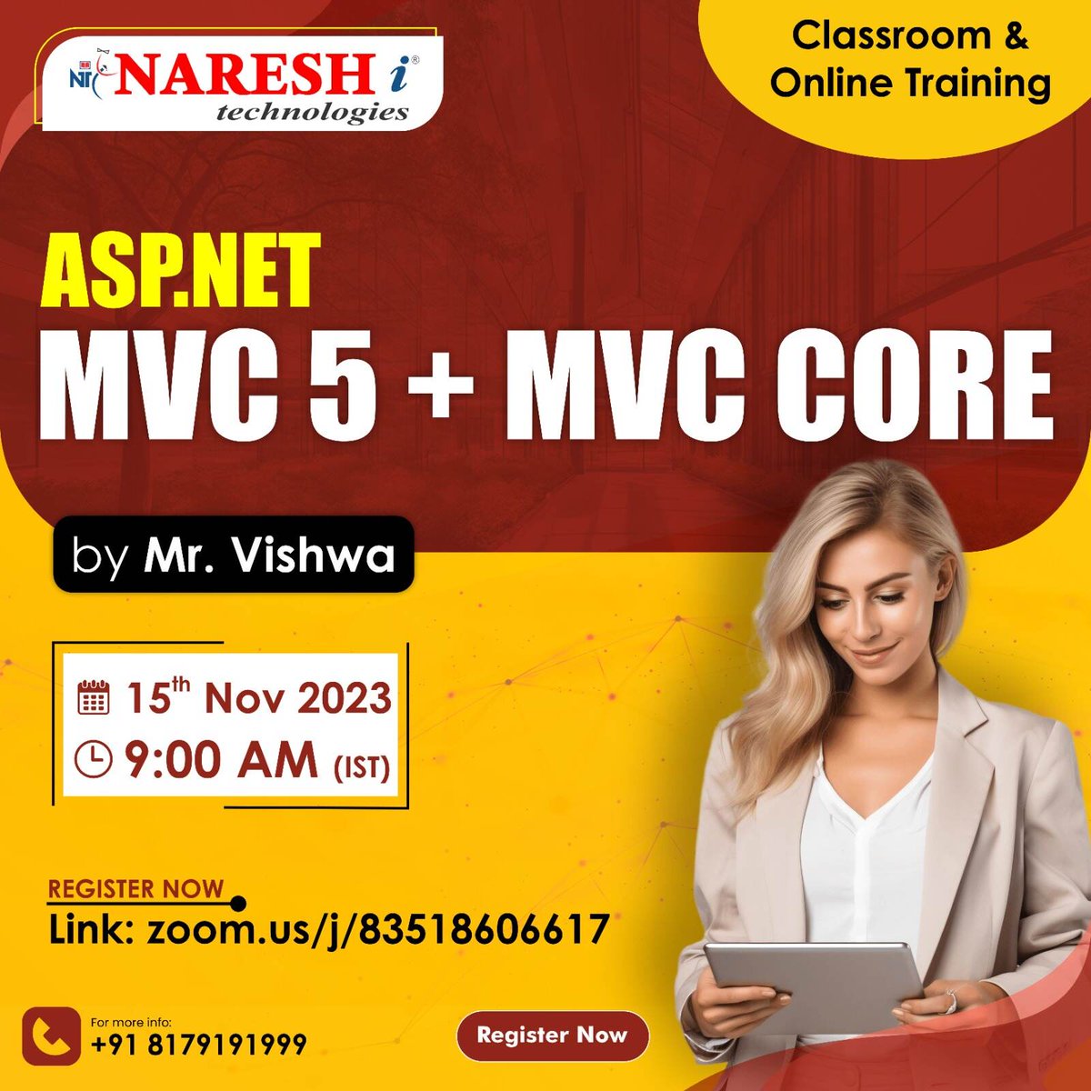 NItTejaswini's tweet image. 🛑Free Demo🛑
✍️Enroll Now: bit.ly/46Xj9sN
👉Attend Free Demo On ASP. Net MVC 5 + MVC Core by Mr. Vishwa.
📅Demo On: 15th November @ 9:00 AM (IST)

#Csharpedotnet #dotnet #webservices #learning #onlinetraining #education #software