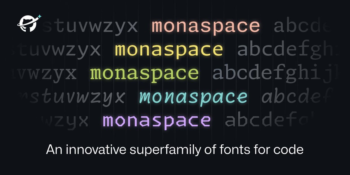 saricaerol's tweet image. Github, Monaspace yazı sistemini tanıtmış.  &apos;&apos;Kodumuzu ızgara üzerindeki harflerle görürüz. Neden bu harfleri daha iyi hale getirmeyelim?&apos;&apos; ⬇️ 
monaspace.githubnext.com
#GitHub #GitHubNext
