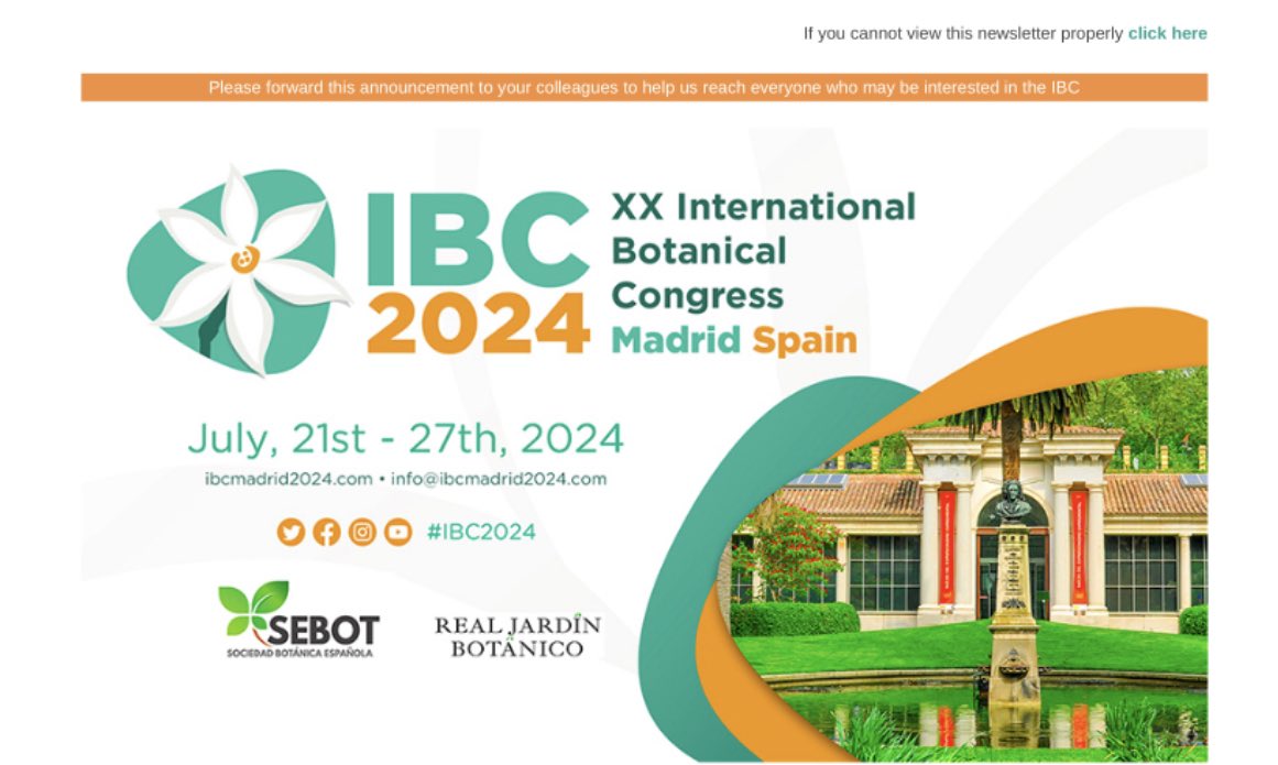 Deadline alert 🚨‼️ Abstract submission for the #IBC2024 closes on 30th Nov. If you are interested in plant #genome size and #chromosomes join us submitting an abstract to symposium ID 613/57 - THE IMPACT OF GENOME SIZE AND CHROMOSOME EVOLUTION ON THE ARCHITECTURE OF THE GENOME