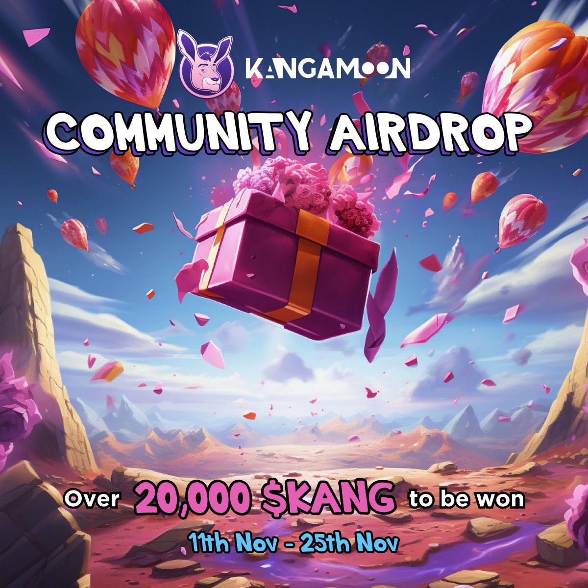 CryptoEarning17's tweet photo. 🔥 Kangamoon Airdrop Event 

🎁 Total Airdrop pool 20,000 $KANG

✅ Airdrop link
https://t.co/NTXwhT2tgU

#Airdrops #Giveaway #crypto #airdropcrypto #airdrop https://t.co/jMp85kYs3g