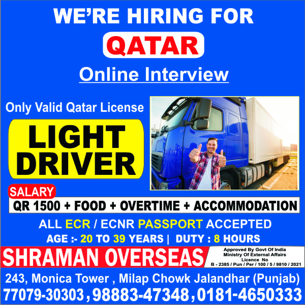 SHRAMANOVERSEAS's tweet image. #Qatar  #Lightdriver