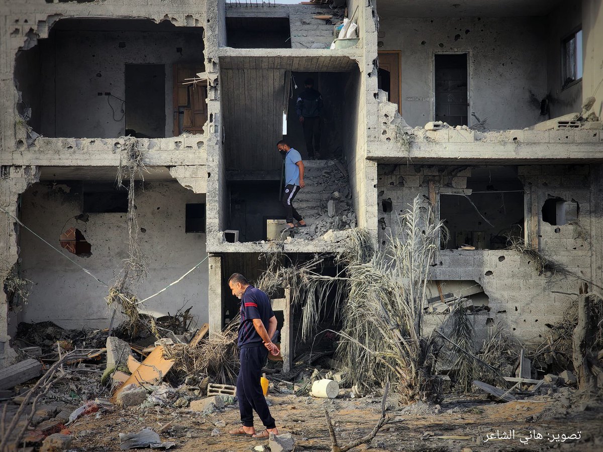 Timesofgaza's tweet photo. The lsraeli aggression on Gaza Strip continues for the 36th consecutive day, November 11th. https://t.co/ydePBHQqd7
