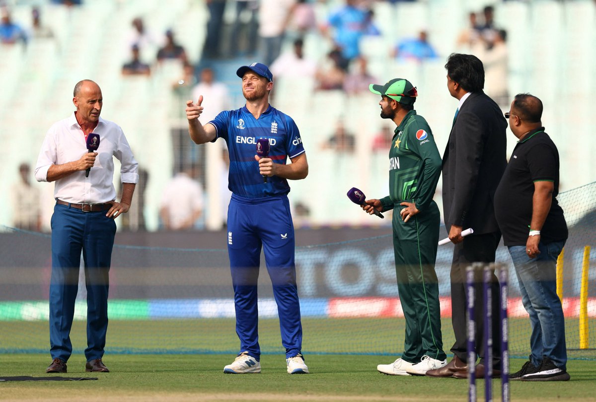 Setting the record for the shortest worldcup game!! 😄😄 Honestly England is saving Pakistan from the most humiliating defeat ever, which is a record by itself. #ENGvsPAK #CWC23