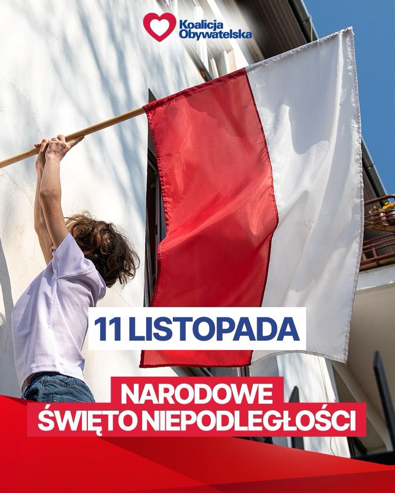 Narodowe Święto Niepodległości 🤍❤️ Niech biało-czerwona flaga wywołuje tylko uśmiech i radość w sercach 🇵🇱🇵🇱