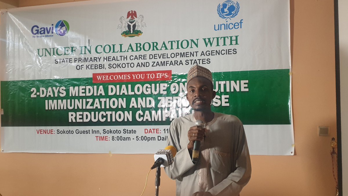 Happening Now! Join us! This morning in Sokoto, we have just started a 2-day dialogue with the media from Sokoto, Kebbi and Zamfara states on improving routine #immunization. ForEveryChild, good health!