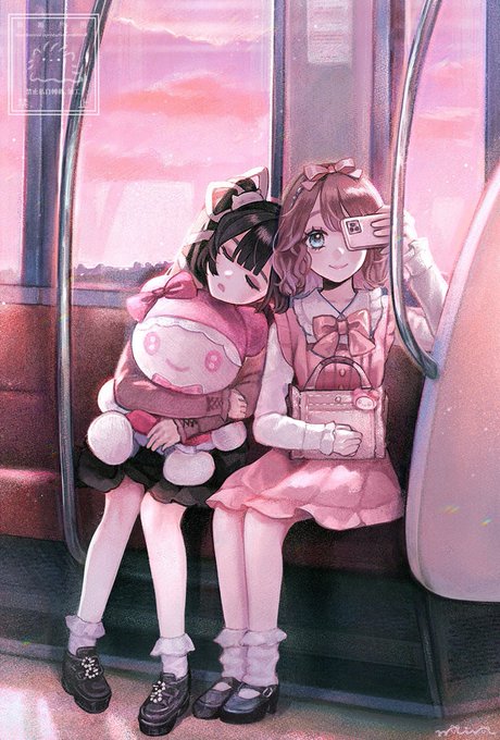 「茶髪 電車内」のTwitter画像/イラスト(新着)