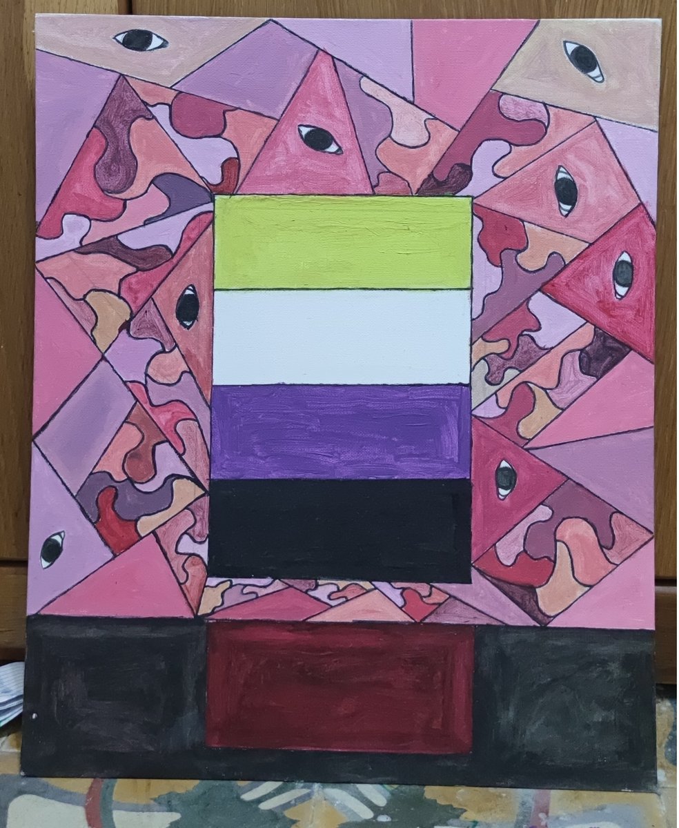 This piece is so far my favourite. It has a special place in my heart. #paintings #acrylicpainting #traditional