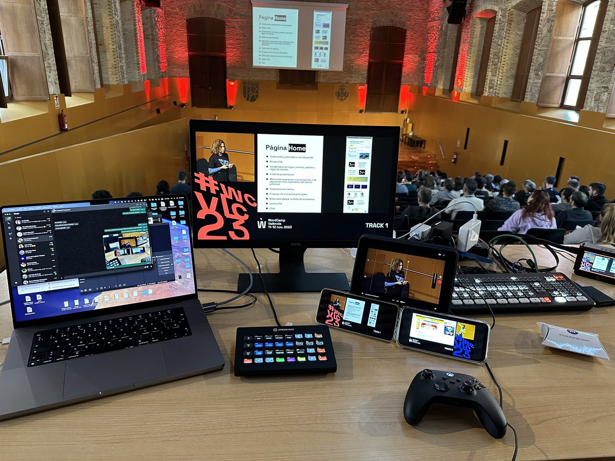 En pleno streaming #WCVLC23