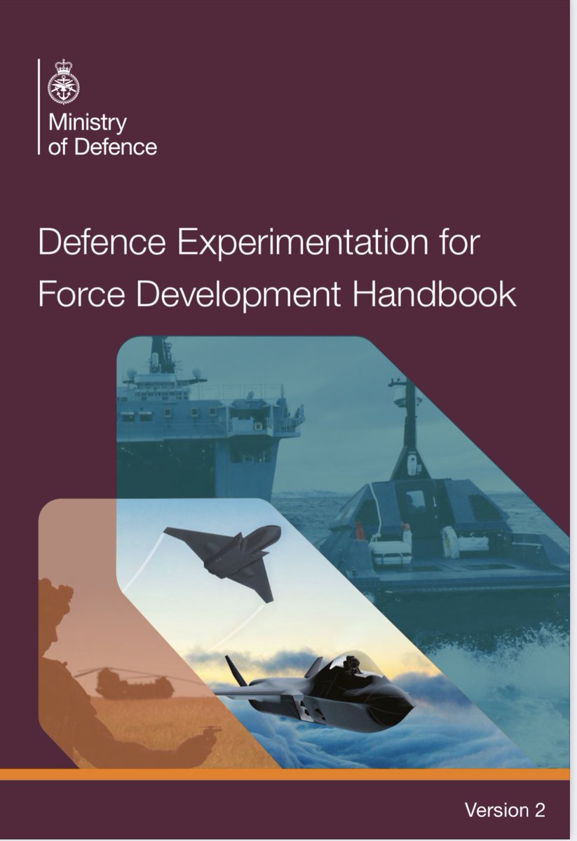 Following a few days in the US with Allies, partners and think tanks examining experimentation, I think this DCDC handbook rounds off my week. Happy weekend reading. assets.publishing.service.gov.uk/media/6014030b…