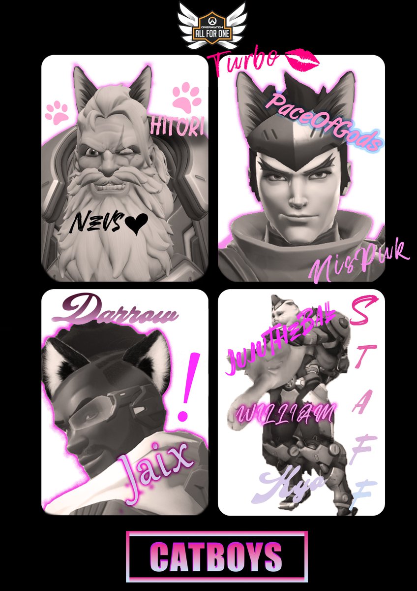 LN Roster Announcement for <a href="/PlayAllForOneFR/">Overwatch AllForOne France</a> 

🛡️ | <a href="/Hitori_ow/">EXN Hitori</a> 
🛡️ | @NevSH200 
⚔️ | <a href="/NisPukOW/">NisPuk</a> 
⚔️ | <a href="/TurboSmoooth/">Turbo</a> 
⚔️ | <a href="/PaceOfGods/">PaceOfGods</a> 
💉 | <a href="/brokendarrow/">darrow</a> 
💉 | <a href="/JAIX_OW/">JAIX</a> 

💼 | <a href="/qin_kyou/">Kyo</a> 
💼 | <a href="/W1LLIAM_Ow/">W1LLIAM</a> 
🧠 | <a href="/JuJuTheBall/">JuJu</a> 

Special thanks to @MachuOW for making this for us !