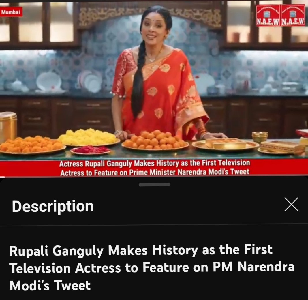 The headline itself says everything ❤️👑✨ I feel immense pride @TheRupali mam on your accomplishment. You have created history, & you truly deserve this recognition 👏 I am overjoyed for her💃 PS: evil eyes off 🧿🧿 Link👇 instagram.com/reel/CzbfnR-hf… #Anupamaa #RupaliGanguly