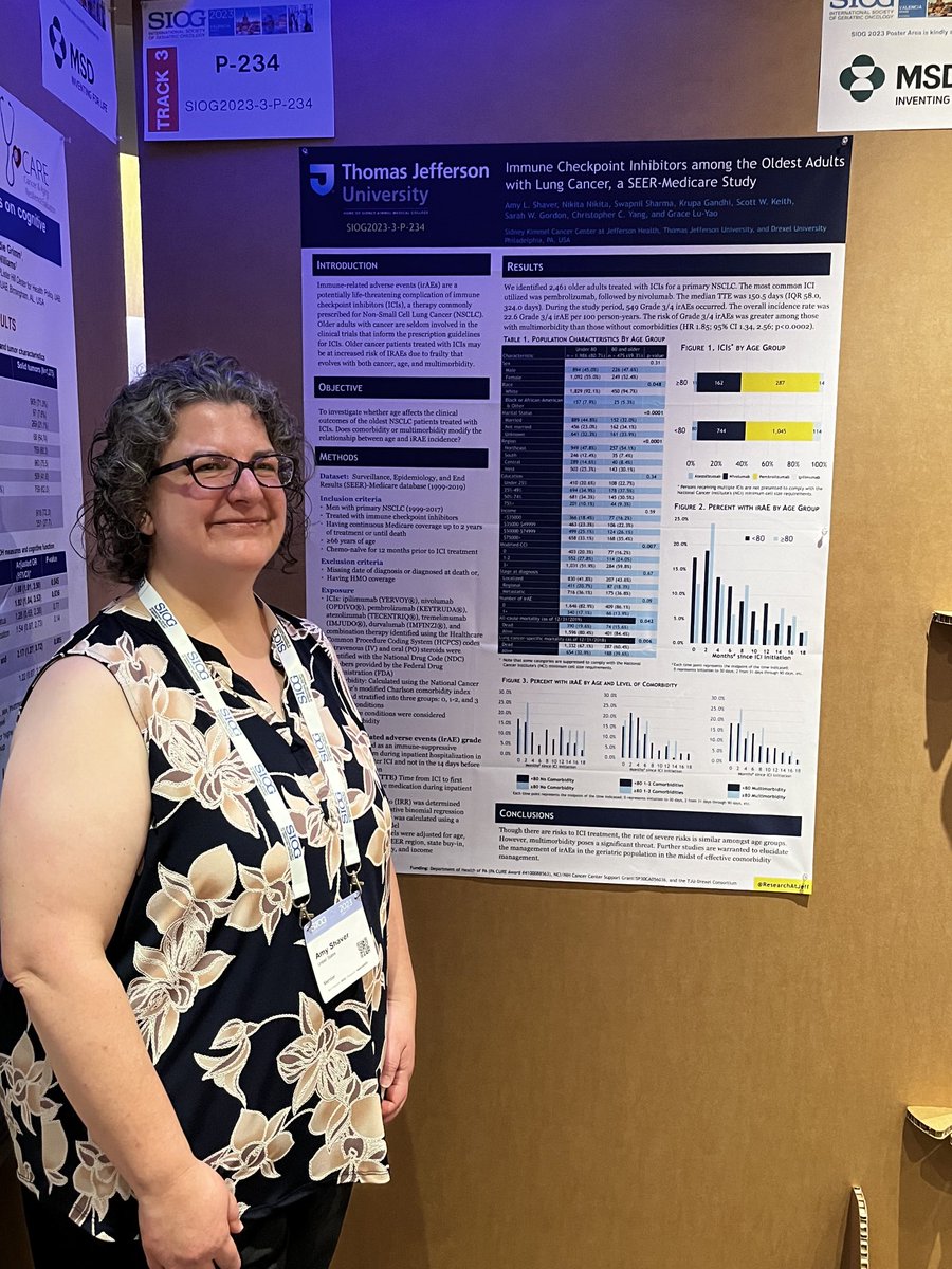 Fabulous poster Amy, congrats!!!  ⁦<a href="/KimmelCancerCtr/">Sidney Kimmel Comprehensive Cancer Center</a>⁩ @SIOG2023
