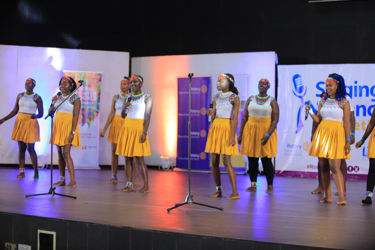 We graced the stage as the third act at the #RotarySDC23, enchanting the audience with our captivating performance in the ongoing singing event at @kampalaparents!