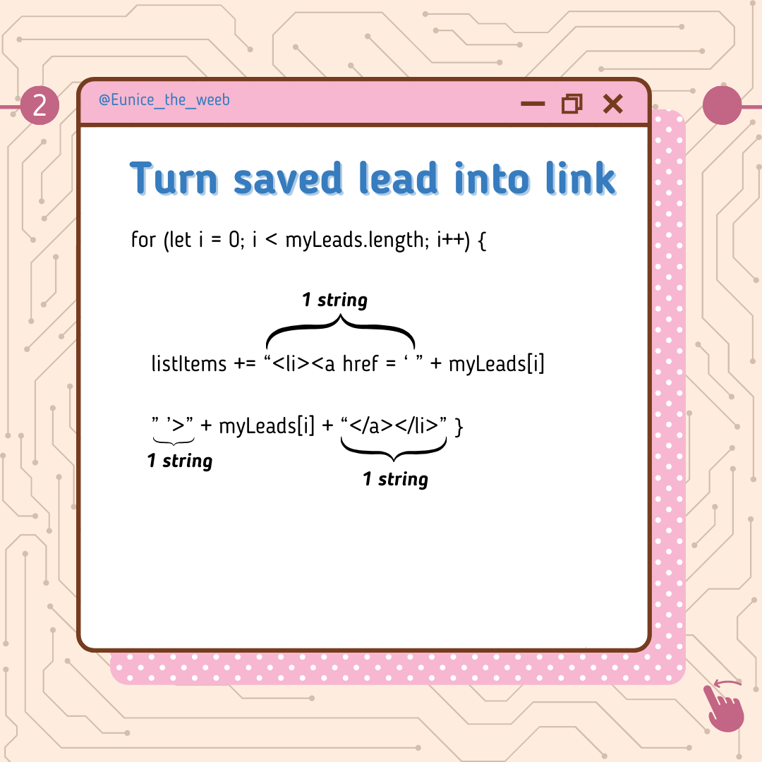 Eunice_the_Weeb's tweet image. Lots of strings. Too many for me, in fact. Really confusing to keep track of where each string starts & where it should end.
#webdevelopment #webdeveloperslife #webdesigns #codingdays #frontenddev #frontend #javascript