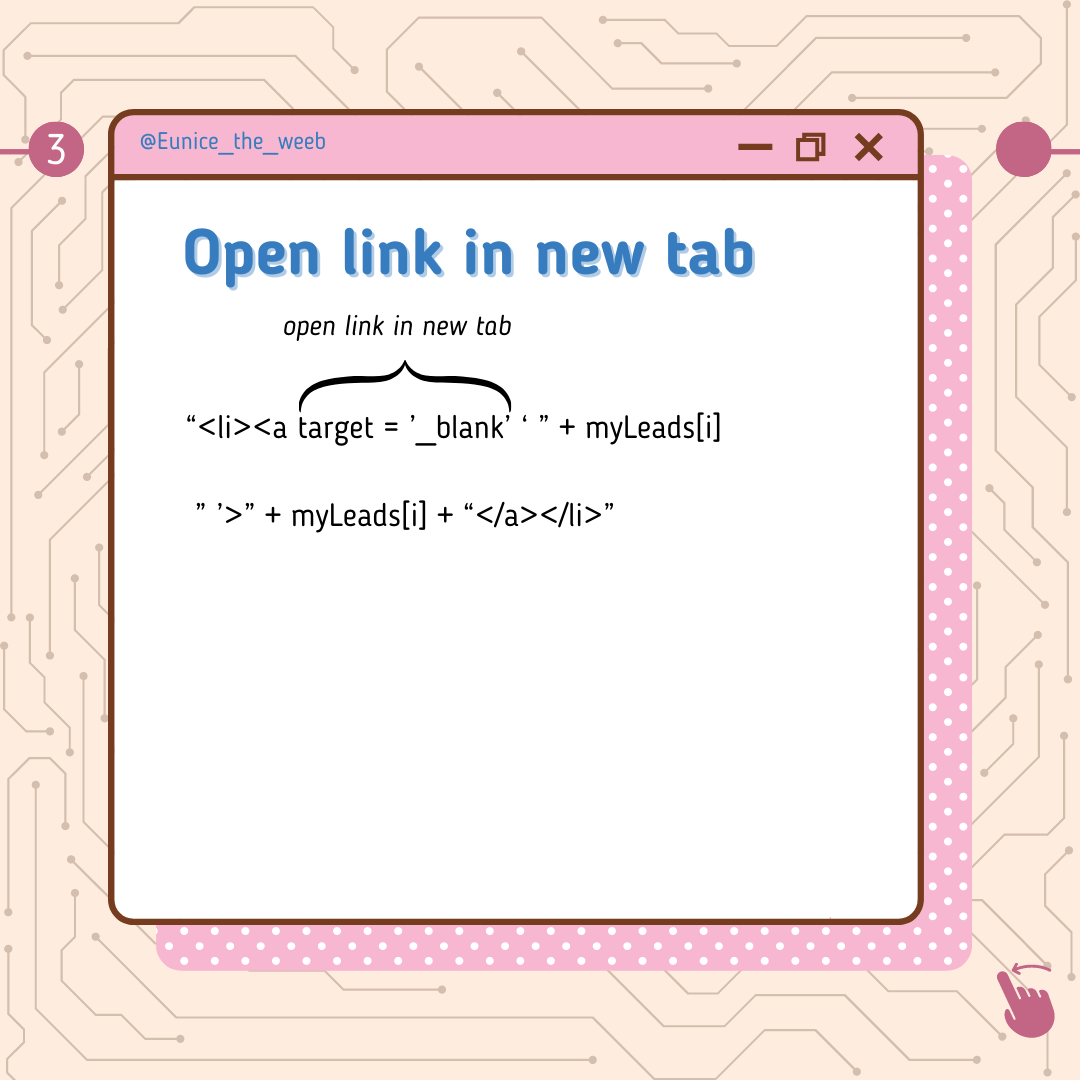 Eunice_the_Weeb's tweet image. Lots of strings. Too many for me, in fact. Really confusing to keep track of where each string starts & where it should end.
#webdevelopment #webdeveloperslife #webdesigns #codingdays #frontenddev #frontend #javascript