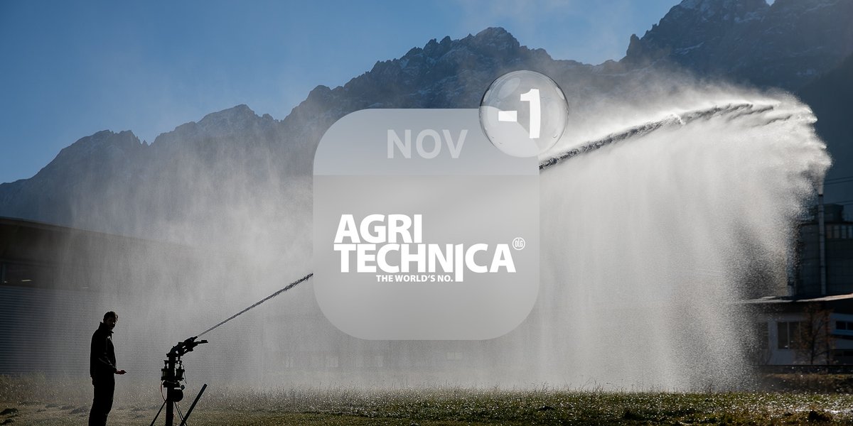 KometIrrigation's tweet photo. Are you ready? AGRITECHNICA starts TOMORROW!

Come find us at the world’s largest trade fair for agricultural technology: 12–18 November, Fairground Hanover, Hall 21 / Booth E14. https://t.co/gbNktI602d