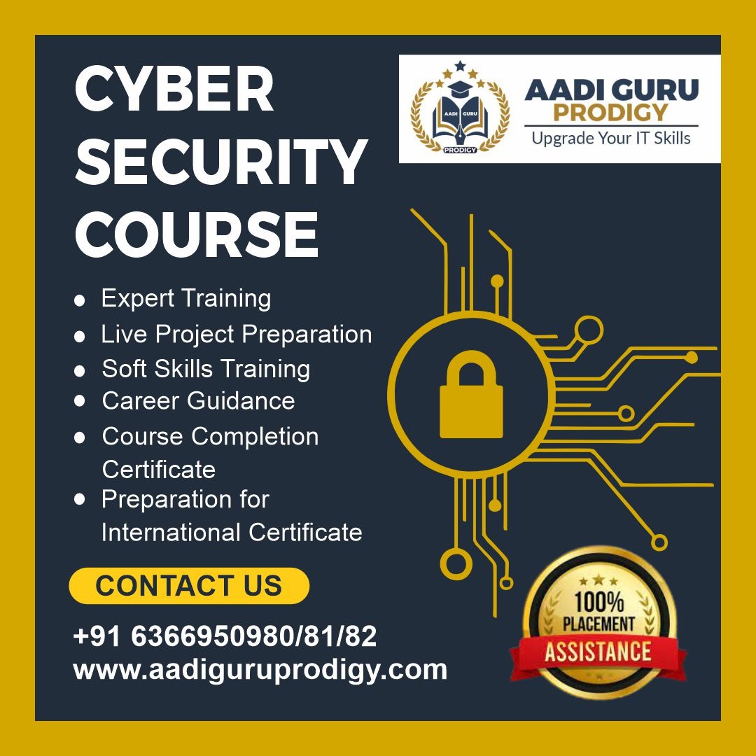 'Empower Yourself with Cybersecurity Mastery at AADIGURU Prodigy! 🌐🔒'

'Become a guardian of the digital world. Enrol in AADIGURU Prodigy's cybersecurity course to gain the skills to defend against cyber threats.

Register Now:forms.gle/pVmSVc4PA2xaY8…

#learncybersecurity