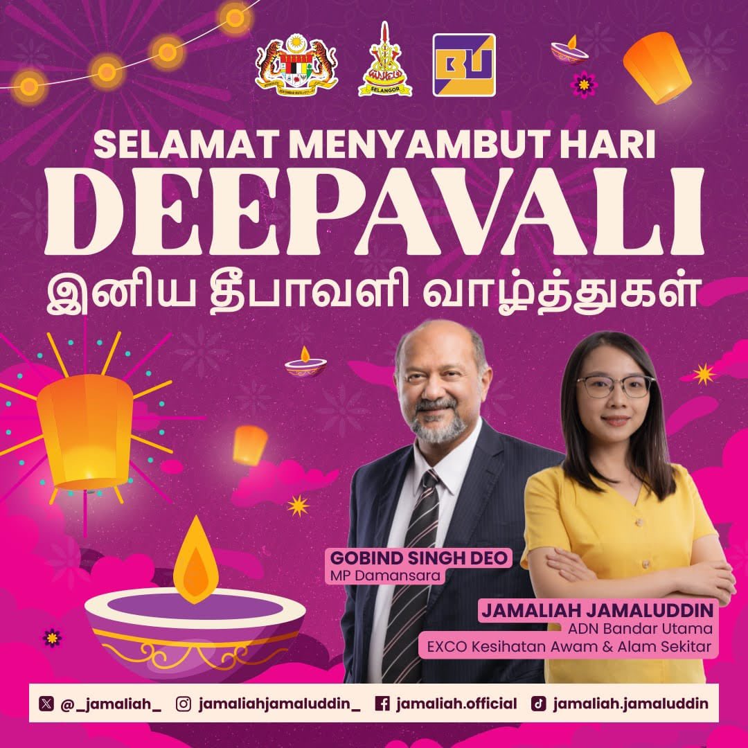 Selamat Menyambut Hari Deepavali kepada seluruh rakyat Malaysia yang meraikannya ❤️ Semoga perayaan ini dapat diraikan dengan penuh bermakna bersama orang-orang kesayangan.