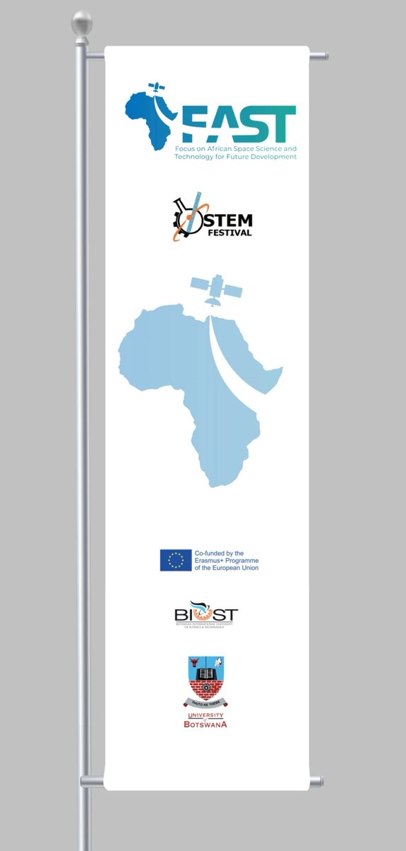 Banner ready for the #FAST4Future #STEM outreach in #Mosu village, #Botswana to be held on November 16-17, 2023. <a href="/FraFull/">Fulvio Franchi</a> <a href="/DrTayeD/">Taye B. Demissie</a> <a href="/motshegwat/">Tshiamo Motshegwa</a> #FAST4Future is a project funded by the #EU #Botswana #Zambia #SouthAfrica #Nigeria
