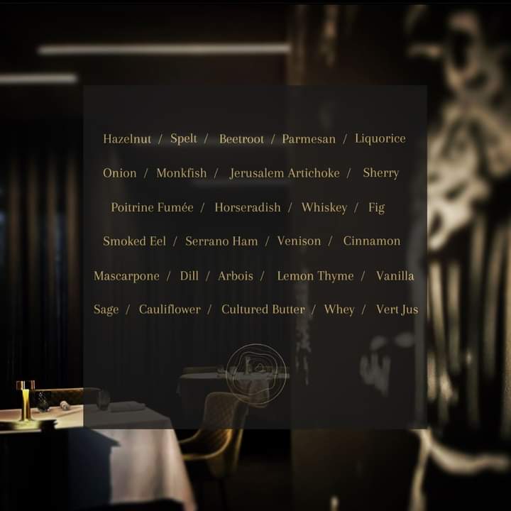 Home menus are always a surprise:  sit back and let it all unfold in front of you over 4 or 8 courses. 

That element of the unseen? We love it. We are driven by whatever is at its seasonal peak: but many of you are asking  about what's on our brand new menu, so here's a hint...