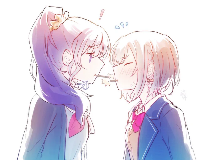 ポッキーの日急遽描くことにした!褒めて～ 