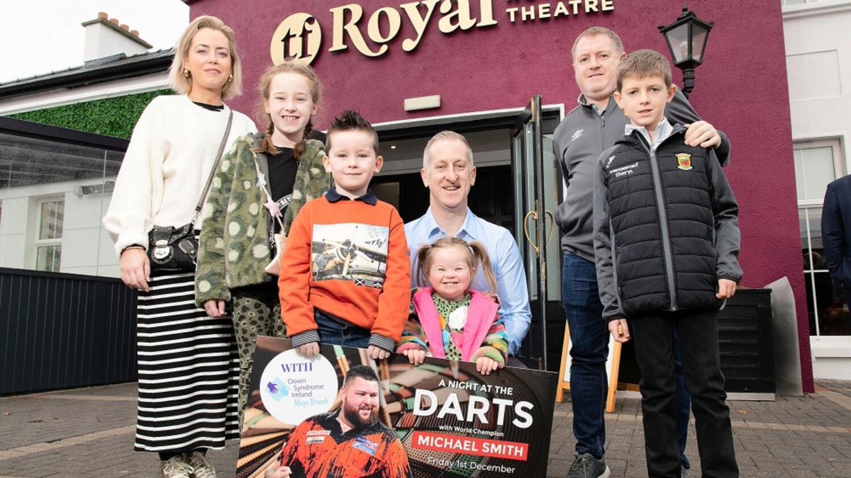 Connaught Telegraph (@thecontel) on Twitter photo A night of darts in Mayo with World Champion Michael Smith
con-telegraph.ie/2023/11/11/a-n…
<a href="/tf_castlebar/">TF Royal Hotel and Theatre</a> <a href="/Dsiwest/">Down Syndrome Ireland West</a> <a href="/DownSyndromeIRL/">Down Syndrome IRL</a> <a href="/DownMayo/">Down Syndrome Mayo</a> #Mayo #darts A night of darts in Mayo with World Champion Michael Smith
con-telegraph.ie/2023/11/11/a-n…
<a href="/tf_castlebar/">TF Royal Hotel and Theatre</a> <a href="/Dsiwest/">Down Syndrome Ireland West</a> <a href="/DownSyndromeIRL/">Down Syndrome IRL</a> <a href="/DownMayo/">Down Syndrome Mayo</a> #Mayo #darts