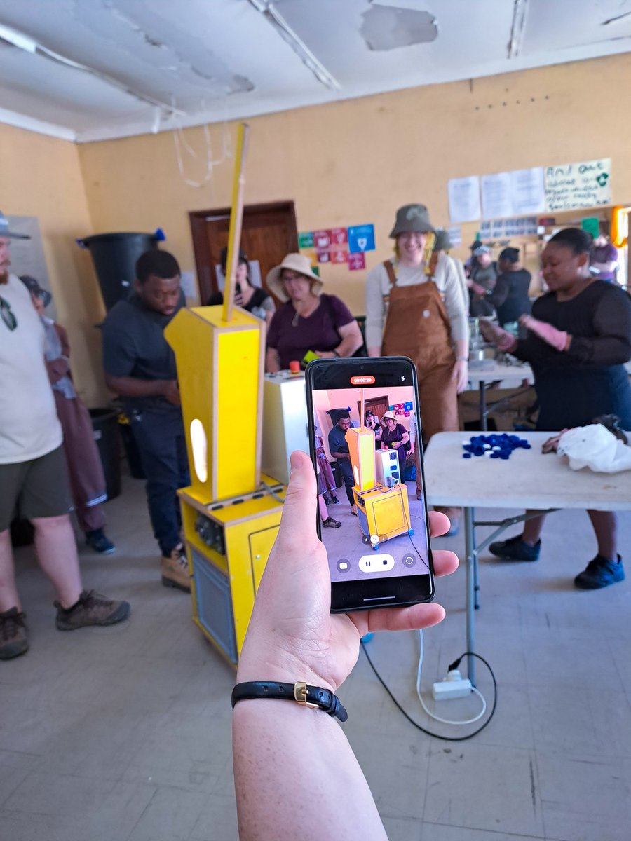 PhehaPlastic's tweet photo. This morning we had a visut from a group from @AthabascaU for a session on what Pheha Plastics does and a hands on using our plastic recycling machines.

Many thanks to @riseint_org for organizing this and continous support and collaboration.

#socialentrepises #tours https://t.co/Q2f8wljdsH