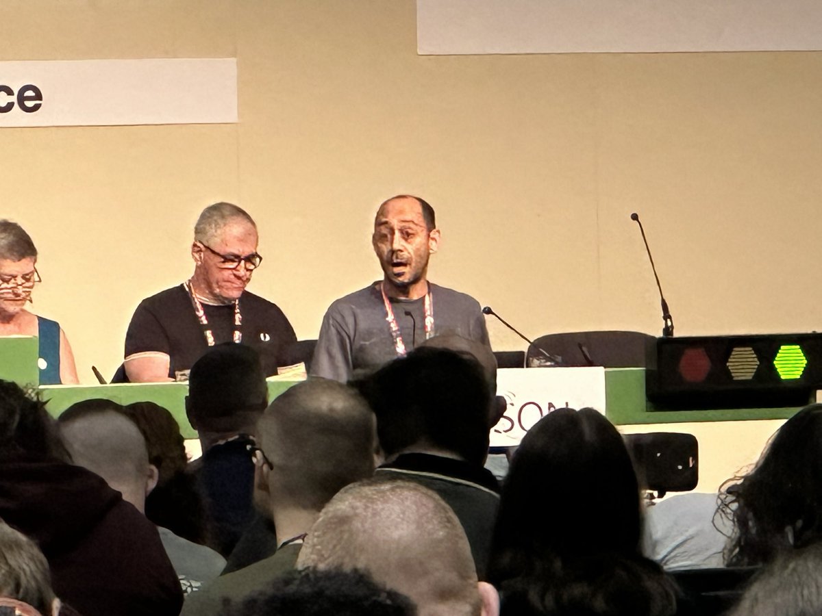 unisonldnlgbt's tweet photo. And conference is off to a fine start with our own @anthonybabajee moving the first motion of the day #ulgbtplus23 https://t.co/SI70DWw6sT