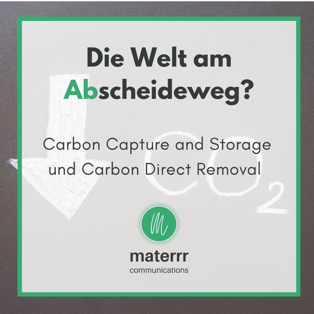 Lösung oder Luftnummer?🤔

Im neuen Artikel auf "words materrr" geht es um "Carbon Capture and Storage" und "Carbon Direct Removal."

👉Jetzt lesen: bit.ly/4799j75

Happy weekend!

#carboncapture #co2 #DAC #copywriting #klimakommunikation #klimawandel #greentech