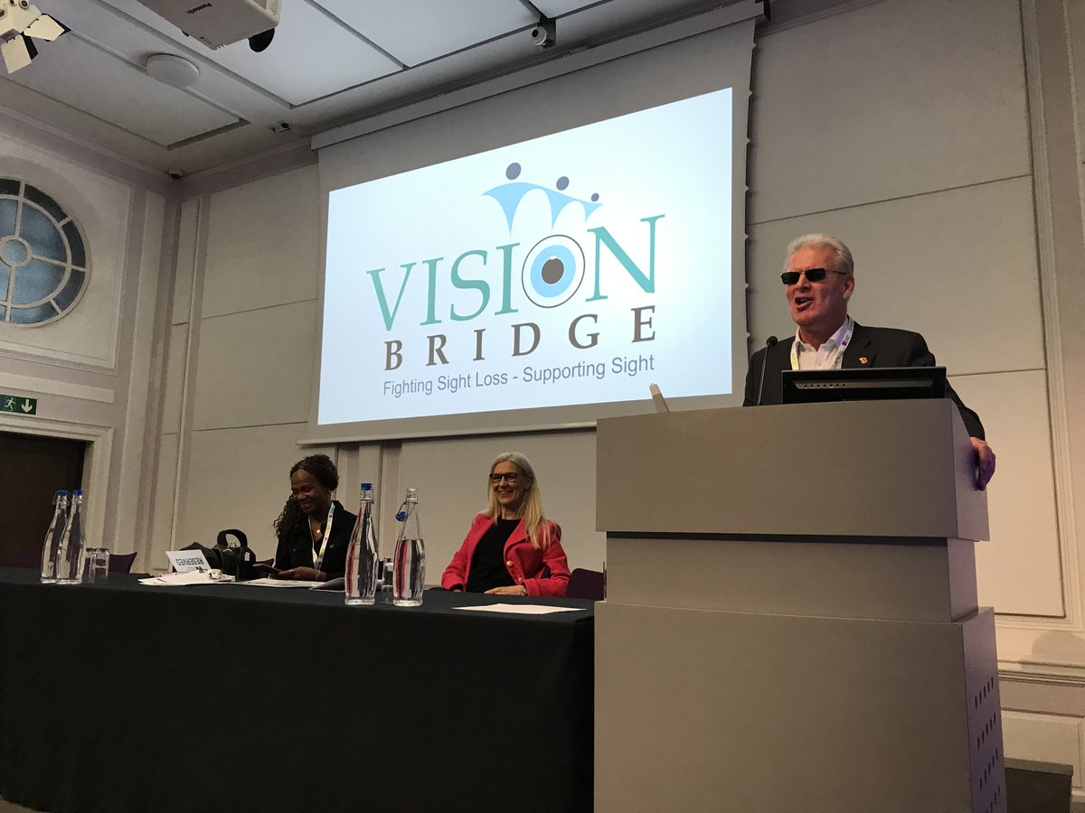 RCNOphthalmicNursing (@rcnophthalmic) on Twitter photo Julian Jackson - founder of <a href="/VisionBridge/">Don Walker</a> is sharing ways in which assistive technologies can support those living with sight loss #RCNON23 Julian Jackson - founder of <a href="/VisionBridge/">Don Walker</a> is sharing ways in which assistive technologies can support those living with sight loss #RCNON23