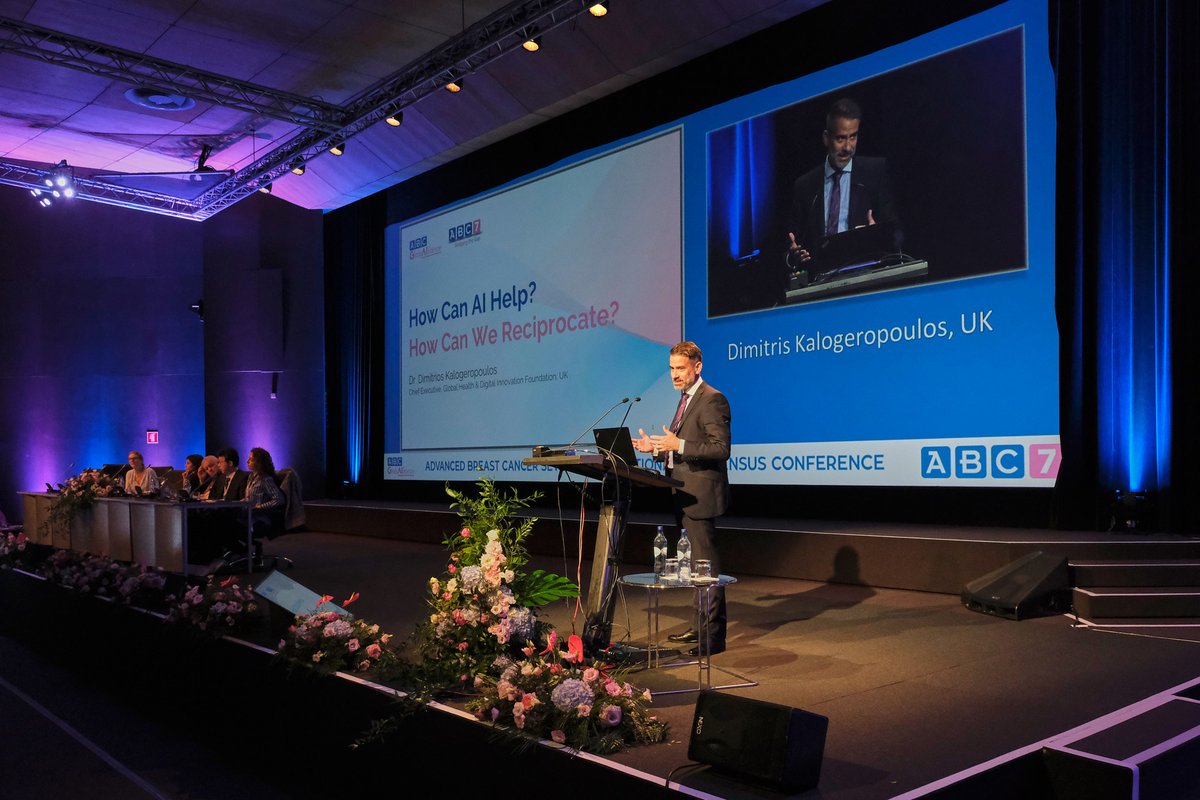 ghdif_org's tweet photo. 7th ABC International Consensus Conference, advancing the science, evidence and practice for optimal care. Our CEO Dr Kalogeropoulos on AI accelerating delivery of clinical benefits from the adoption of digital technologies in healthcare.
https://t.co/CjzIlM53iB #AI #cancer https://t.co/Kc2eUpfglR