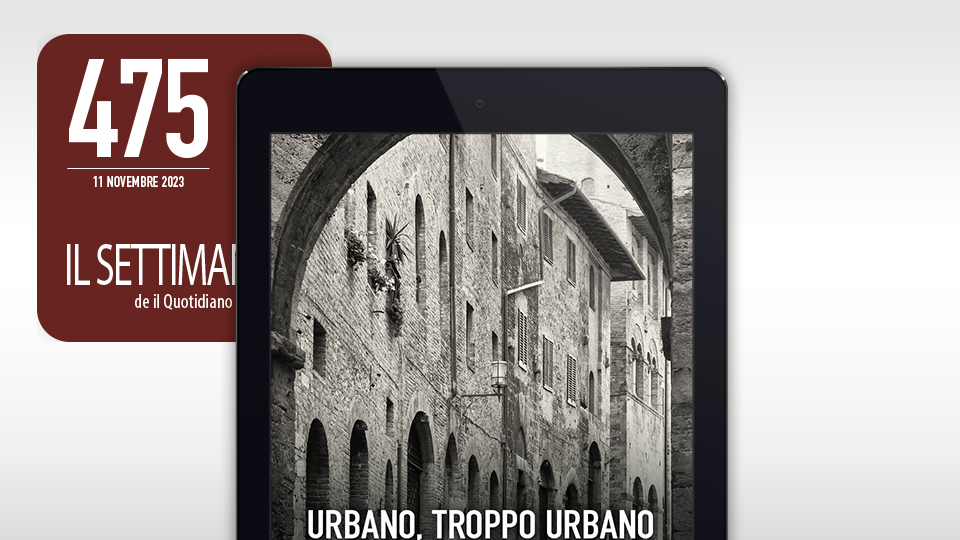 Leggi su il #settimanaleQI
Urbano, troppo urbano
Il primo dei cinque approfondimenti sul tema della rigenerazione urbana a cura dell’architetto urbanista Rosario Manzo
tinyurl.com/7fcnub74