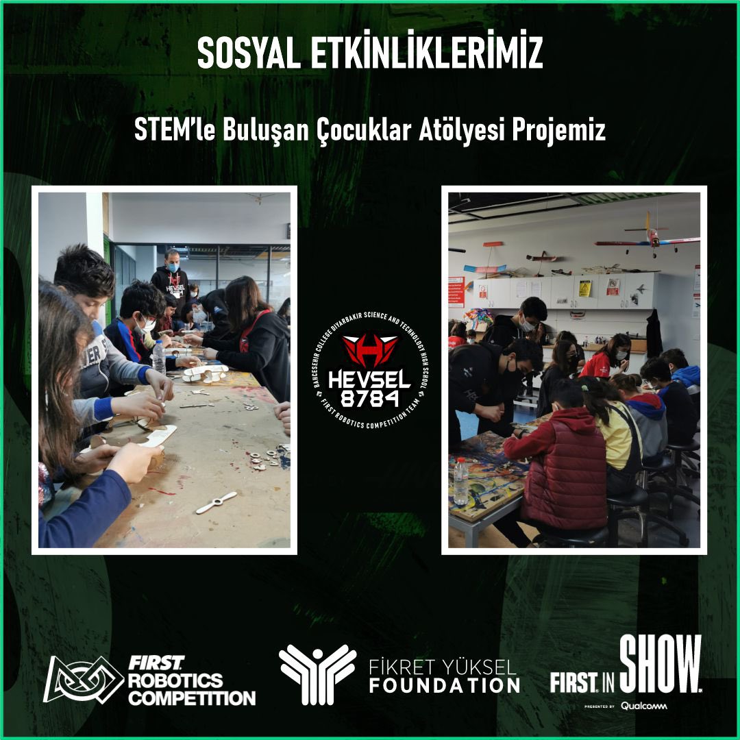 Sosyal Etkinliklerimiz!..

#frcTürkiye
<a href="/FYukselFound/">F. Yuksel Foundation</a> 
<a href="/FRCTeams/">FIRST Robotics Competition</a>