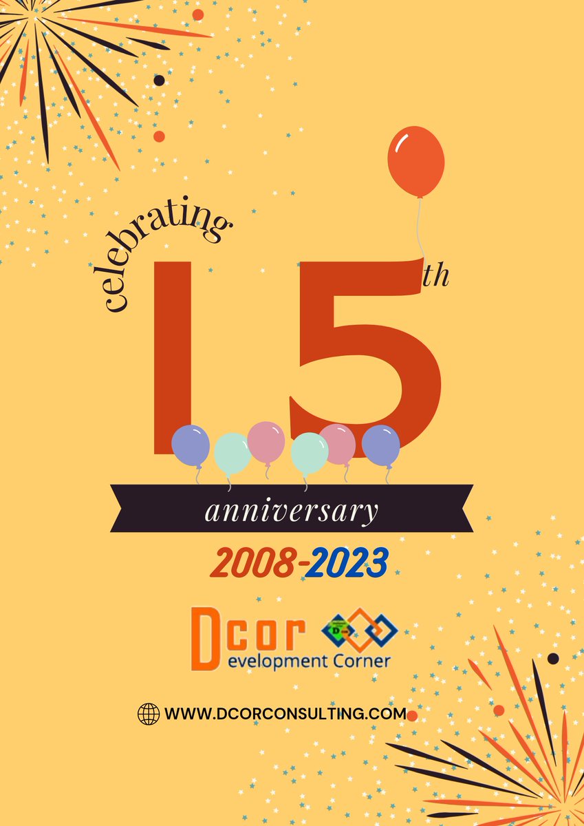 We're Celebrating 15 incredible years! 
A heartfelt thank you to everyone, for your incredible love and unwavering support for growth, collaboration, and success together! Let's cherish the memories and look forward to many more successful years ahead! <a href="/SatyaM_DCOR/">Satyanarayan Mohanty</a> #DCOR15years