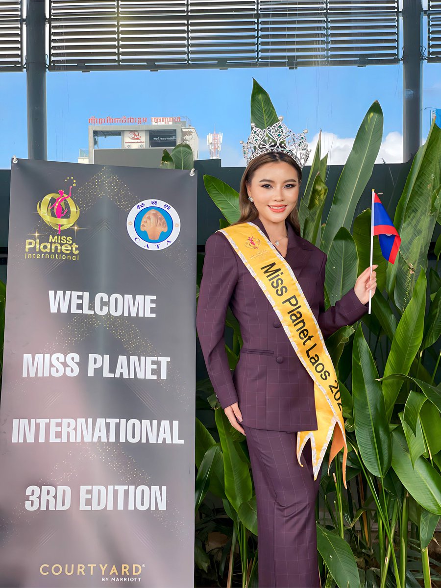 🇱🇦 Arrival of Soutthida Chanthalangsy Miss Planet Laos in Phnom Penh, Cambodia #missplanetinternational