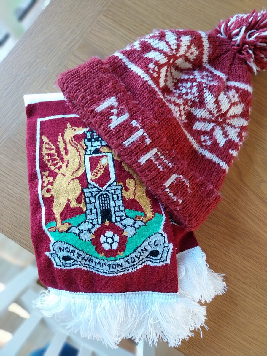 Time to break out the hat and scarves for today's game.
<a href="/ntfc/">Northampton Town</a> 
#shoearmy 👞