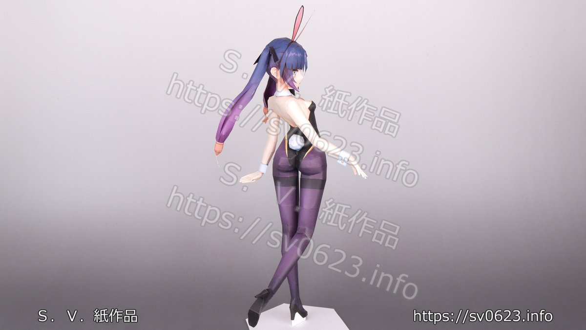 ペーパークラフト　バニーモナ（原神二次創作）
sv0623.info/papercraft
他所で転載および販売があった場合、原神関係は今後設計しません。
#ペーパークラフト
#原神