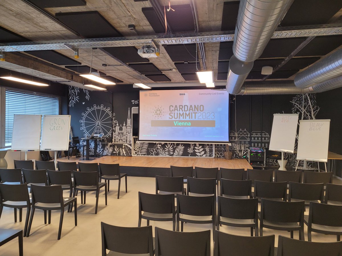 NicolasC3rny's tweet image. The #CardanoSummit2023 community-led event in Vienna will start in ~15min. Can&apos;t wait 🙌